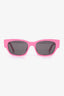 Celine Pink Acetate Rectangular Frame Sunglasses