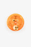 Pre-loved Chanel™ Amber/Gold Logo CC Resin Brooch