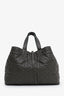 Christian Dior Green Cannage Leather Medium Toujours Tote With Pouch