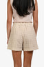 Theory Beige Embroidered Eyelet Shorts Size 2