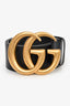 Gucci Black Leather GG Marmont Extra Wide Belt Size 90/36