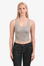 Dion Lee Taupe Knit Corset Sleeveless Tank Top Size 4