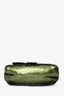 Fendi Green/Brown Sequins Mamma Baguette Shoulder Bag