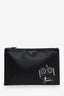 Prada Black Saffiano Leather Robot Clutch