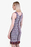 Balmain White/Multicolour Knit Fringe Sleeveless Dress Size 38