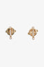 Tiffany & Co. 18K Yellow Gold Fleur de Lis Diamond Bar Earrings
