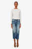 R13 Blue Denim 'D'arcy' Loose Straight Leg Jeans Size 25