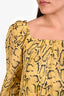 Frame Python Off The Shoulder 'Billow' Top Size M