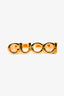 Gucci Gold Toned GG 'Script' Ring Size M