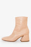 Maison Margiela Nude Leather Block Heel Boots Size 40