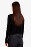 Jacquemus Black Ribbed La Maille Pralù Longue Logo Sweater Size 36