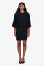 Stella McCartney Black Crystal Fringe Mini Dress Size 36