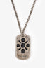 Pre-loved Chanel™ 2009 Silver Tone Dog Tag Necklace