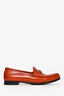 Gucci Burnt Orange Patent Leather Horsebit Loafers Size 38.5