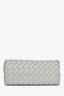 Bottega Veneta Sterling Grey Intecciato Leather Small Andiamo