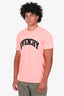 Givenchy Pink Cotton Logo Print T-Shirt Size L Mens