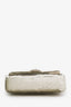 Pre-loved Chanel™ 2011-12 Cream Sequin Classic Mini Rectangle Single Flap