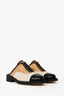Pre-Loved Chanel™ 2017 Cuba Runway Black Multicolour Patent Lace Up Slip On Mules Size 37.5