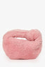 Bottega Veneta Pink Shearling Mini Jodie Clutch