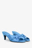 The Row Blue Stain Soft Knot Mules Size 38
