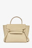Celine Cream Leather Nano Belt Bag with Strap