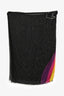 Louis Vuitton Black Cashmere Silk Blend Monogram Rainbow Scarf