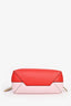 Celine Red/Pink Leather Twisted Cabas Tote