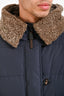 Brunello Cucinelli Blue Down Hooded Puffer Jacket Size 50 Mens