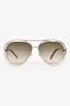 Chloe Dark Green/Gold '134S' Aviator Sunglasses