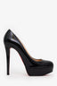 Christian Louboutin Black Patent Leather Platform Pumps Size 39.5