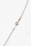 Tiffany & Co. Elsa Peretti Sterling Silver 0.07ct Diamonds By The Yard Necklace