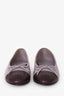 Pre-loved Chanel™ Purple Leather Interlocking CC Classic Ballerina Size 37