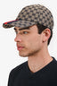 Gucci Grey/Navy GG Monogram Web Baseball Cap Size L