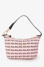 Miu Miu Pink Re-Nylon Logo Print Pattern Mini Bag