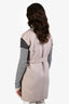 Max Mara Taupe Wool Angora Blend Belted Vest Size 6
