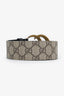 Gucci Beige Canvas Monogram GG Belt Size 90.36