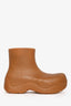 Bottega Veneta Brown Rubber 'Puddle' Ankle Boots Size 35