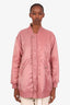 Opening Ceremony Beige/Pink Nylon Reversible Bomber Jacket Size S