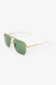 Bottega Veneta Gold Classic Aviator Sunglasses