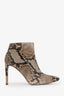Stuart Weitzman Snakeskin Printed Ankle Boots Size 7