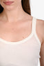 Bottega Veneta Cream Cotton Ribbed Tank Top Size XS