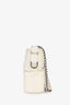 Pre-loved Chanel™ 2018 White Quilted Leather 'Gabrielle' Hobo Bag