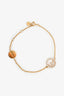 Fendi Gold Tone Crystal 'F is Fendi' Bracelet