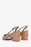 Valentino Beige Patent Leather Rockstud Accents Slingback Pumps Size 36.5