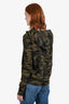 Nili Lotan Green Camouflage Cotton 'Janie' Hoodie Size XS