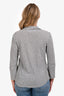 James Perse Heather Grey Cotton Three-Quarter Sleeve Top Size 3