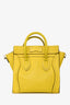 Celine Yellow Nano Grained Calfskin Leather Luggage Bag
