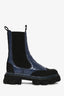 Ganni Purple Cleated Mid Chelsea Boots Size 36