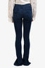 Mother Dark Blue Denim The Rascal Sliced Up Heel Jeans Size 24