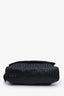 Bottega Veneta Black Intrecciato Leather Messenger Bag